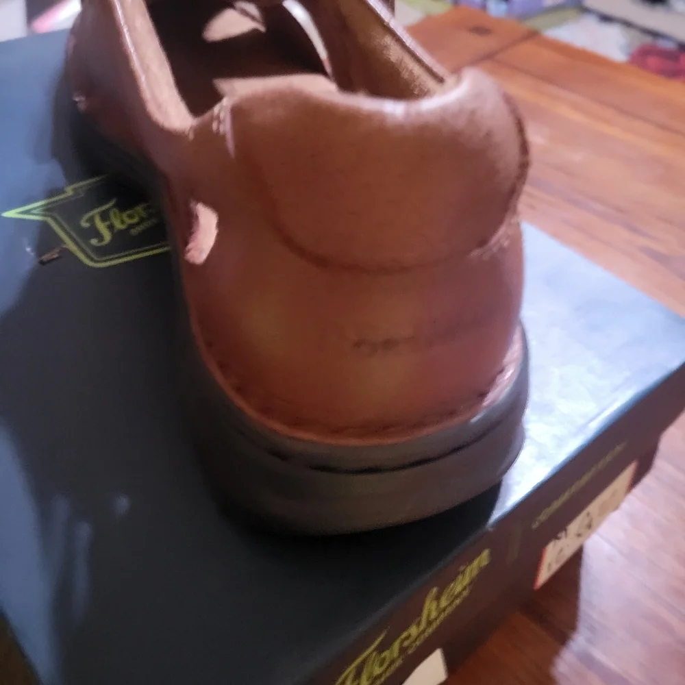 Florsheim NEW Edgewater Brown‎ Leather Sandals Mens Size 12
